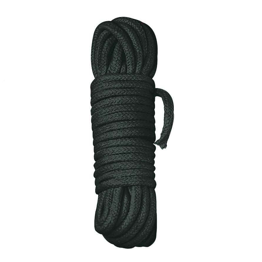 Bondage lano Black Rope Shibari 3 m - čierne