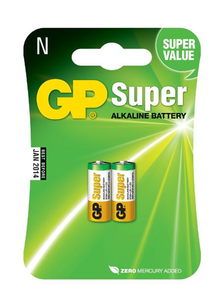 GP - batérie SUPER alkalické 910A (N) 1,5 V - 2 ks