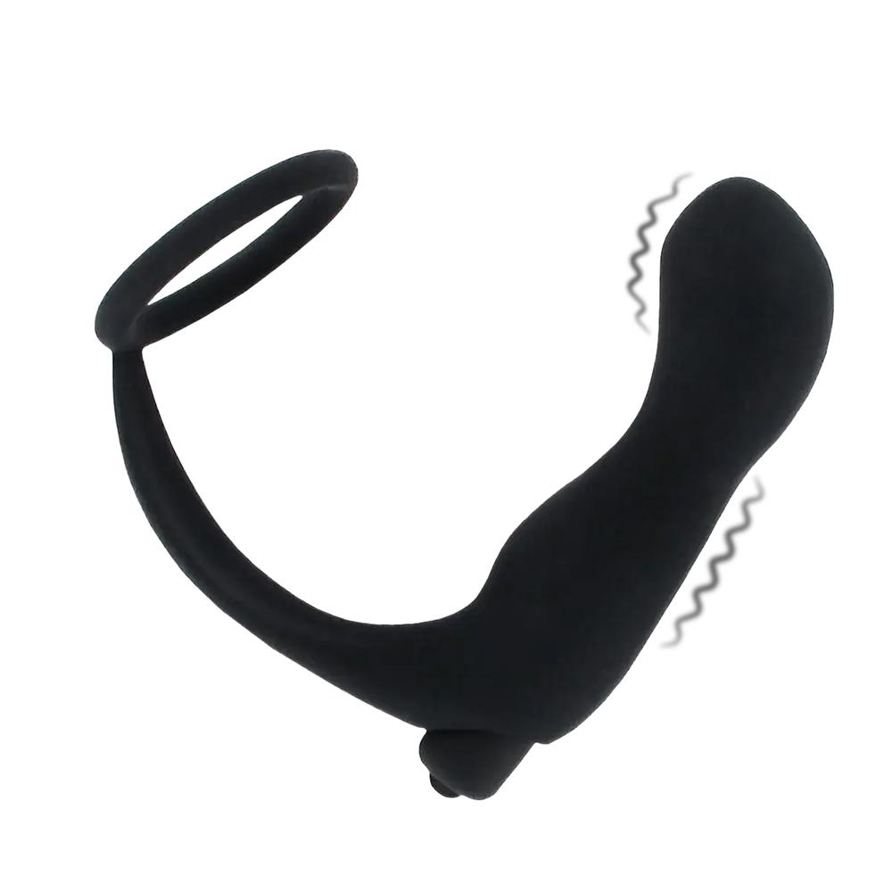 BASIC X vibračný análny kolík s erekčným krúžkom BASIC X vibračný análny kolík s erekčným krúžkom