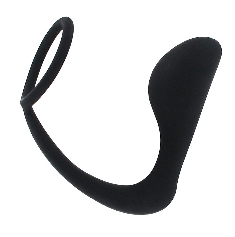 BASIC X Alfi análny kolík s erekčným krúžkom 2v1