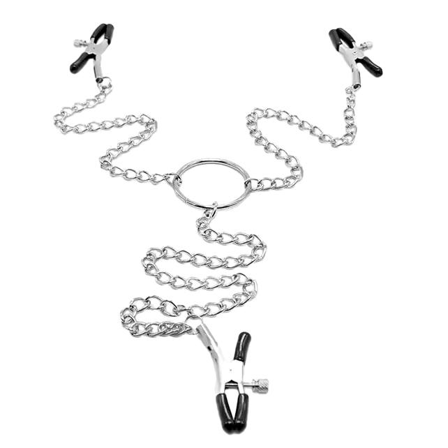 BASIC X škripce na bradavky a klitoris čierne