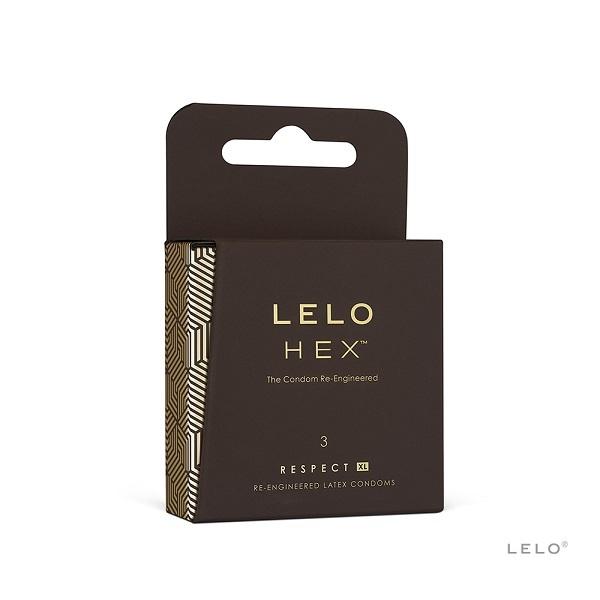 Lelo HEX respect XL kondómy 3 ks