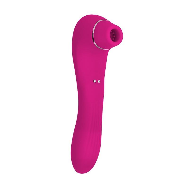 Romant Suction vibračný obojstranný stimulátor na klitoris ružový