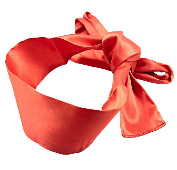 BASIC X Saténový šál na oči červená