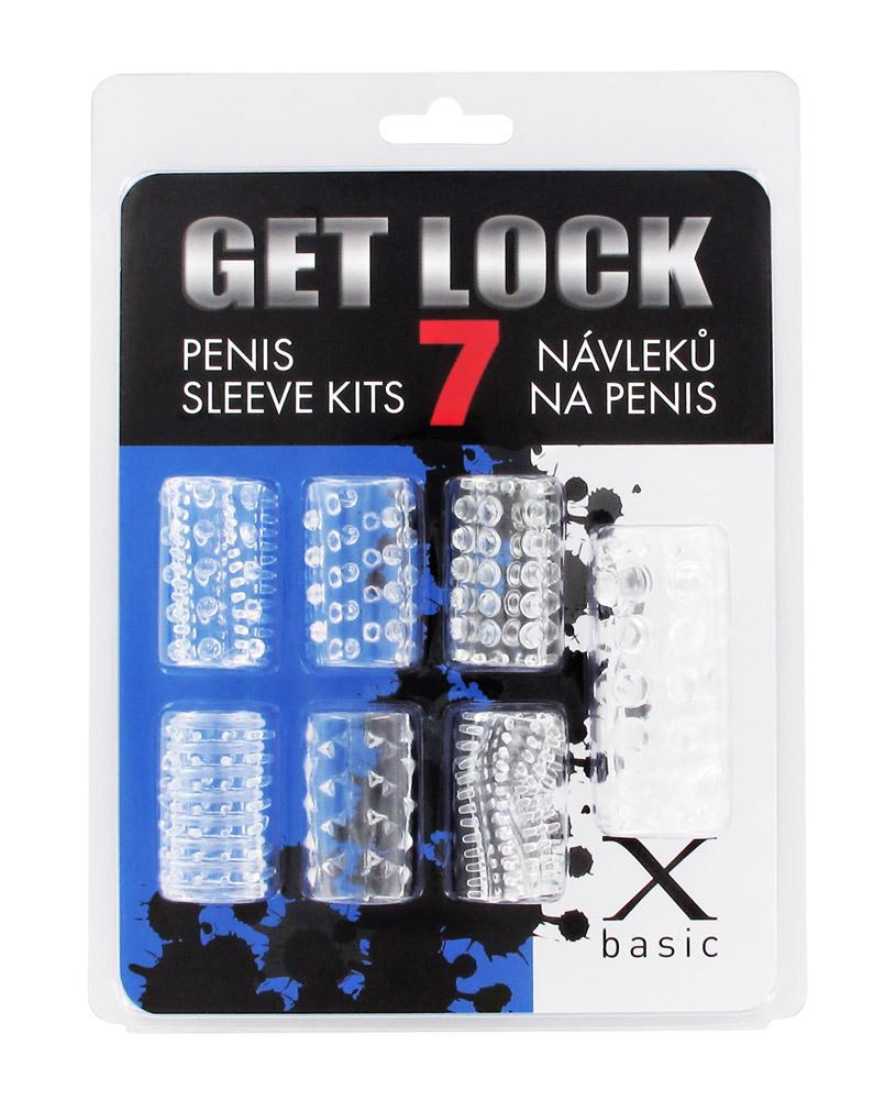 BASIC X sada návlekov na penis 7 ks transparentné