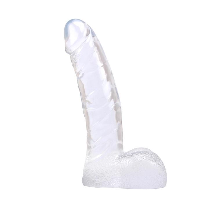 Ding Dong dildo gélové transparentné