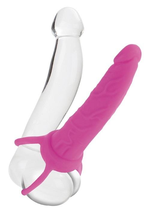 E-shop Dual Análne Dildo - vaginálna aj análna stimulácia naraz - ružová