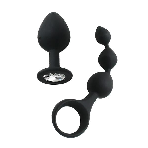 Rimba Barcelona análna sada čierna 2 ks