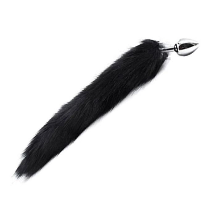 BASIC X Fox kovový análny kolík s chvostom BASIC X Fox kovový análny kolík s chvostom