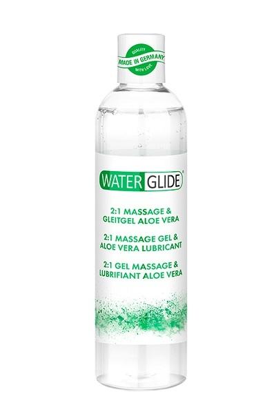 Waterglide Masážny a lubrikačný gél 2 v 1 Aloe Vera 300 ml