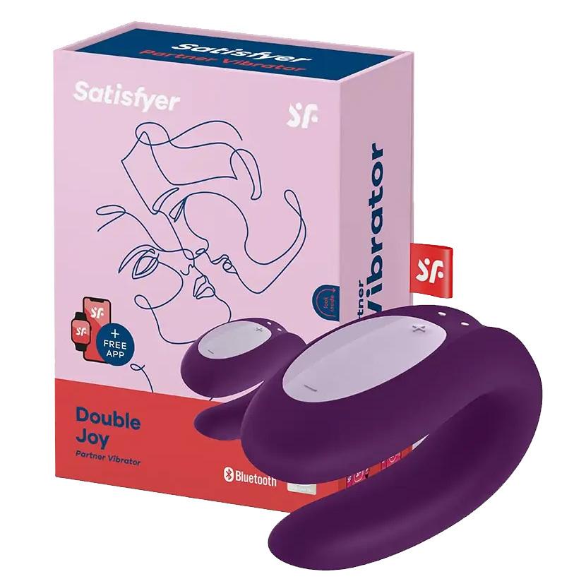 Satisfyer Double Joy párový vibrátor fialový