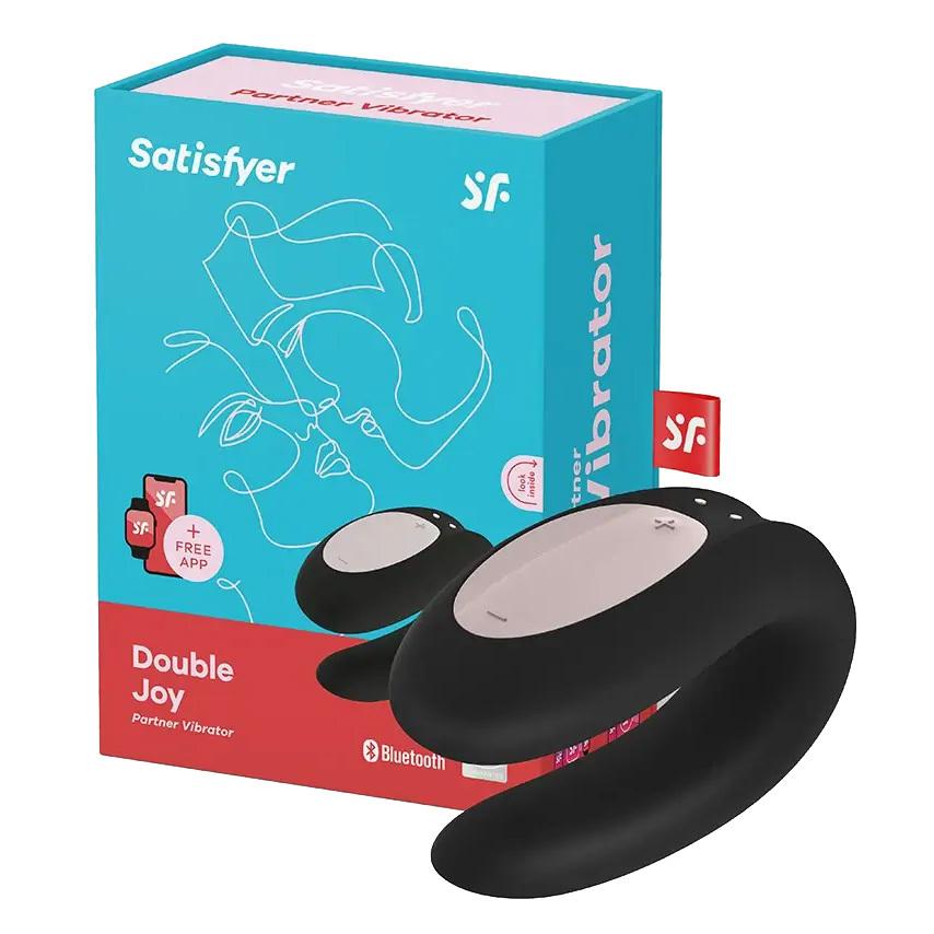 Satisfyer Double Joy párový vibrátor čierny