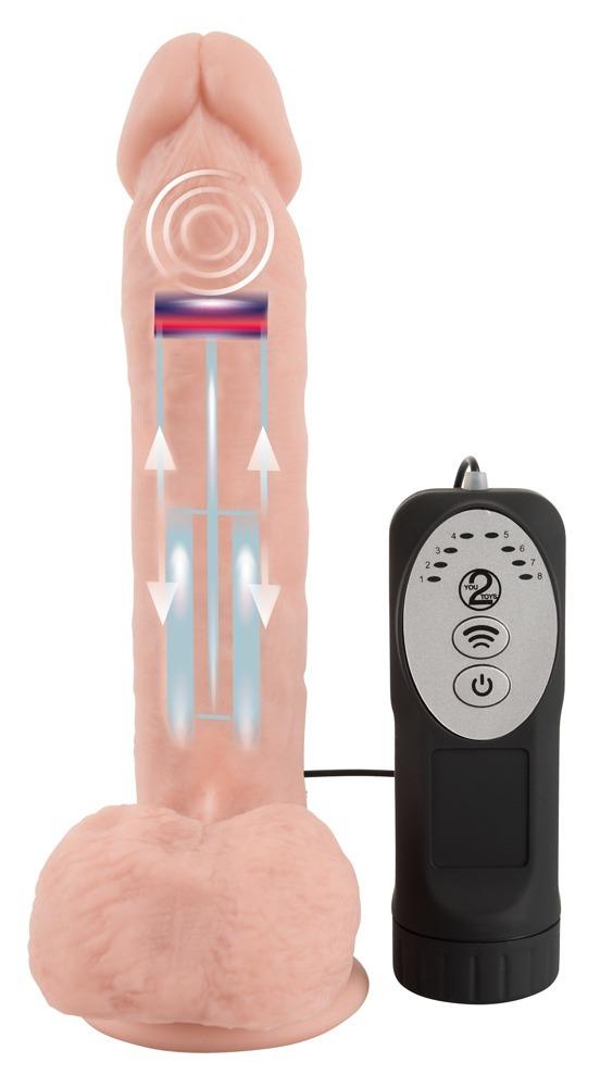 Medical silikónový realistický pulzátor 21 cm