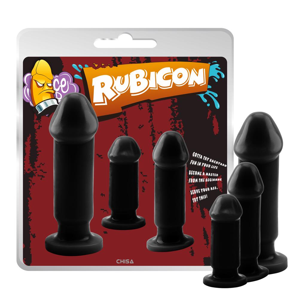 Rubicon II. sada análnych kolíkov 3 ks čierne