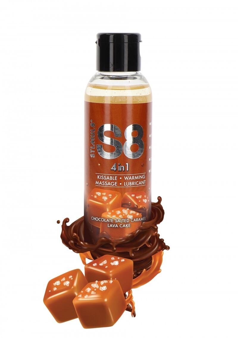 S8 4 in 1 Dessert Lubrikačný gél čokoláda a slaný karamel125 ml