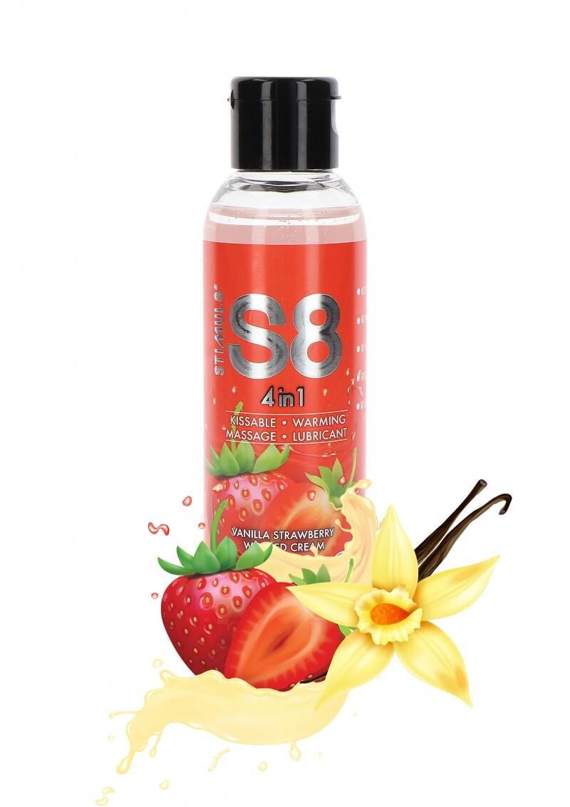 S8 4 in 1 Dessert Lubrikačný gél jahoda 125 ml