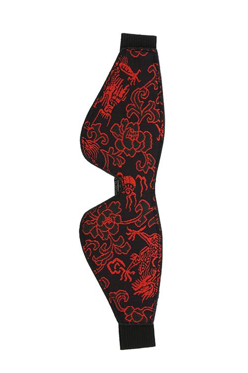 Blaze Deluxe maska čierno-červená