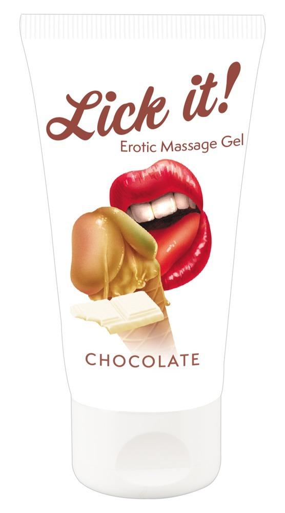 Lick it! Lubrikačný a masážny gél Čokoláda 50 ml