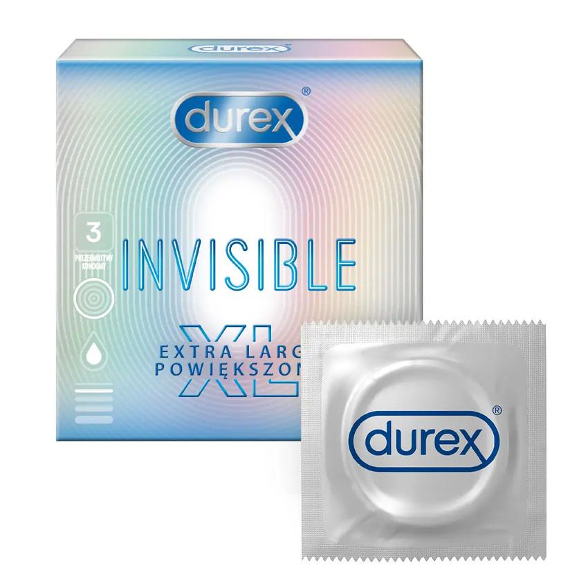 E-shop DUREX kondómy Invisible XL 3 ks