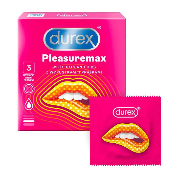 E-shop DUREX kondómy Pleasuremax 3 ks