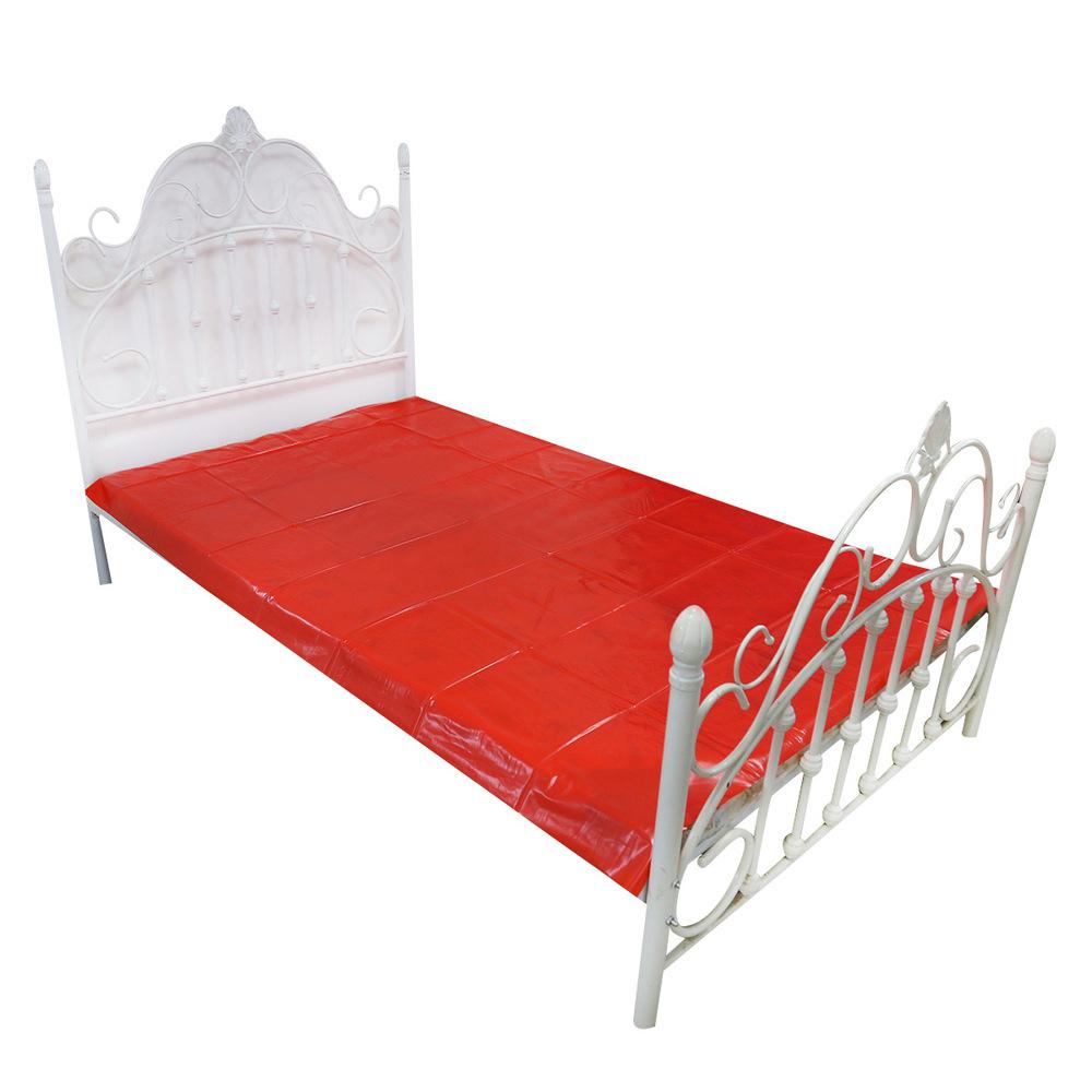 BASIC X Lakovaná posteľná bielizeň - PVC prestieradlo červené