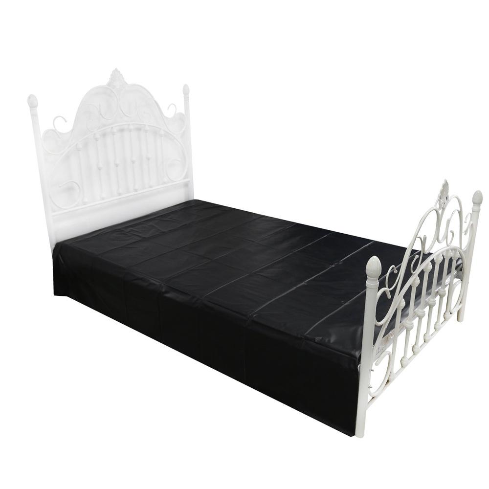 E-shop BASIC X Lakovaná posteľná bielizeň - PVC prestieradlo čierne