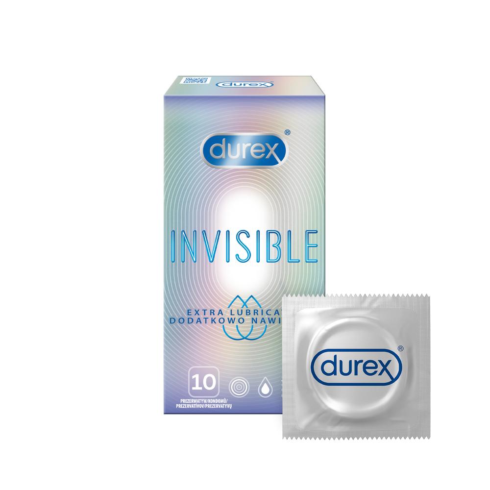E-shop Durex Invisible Extra Lubricated kondómy 10ks