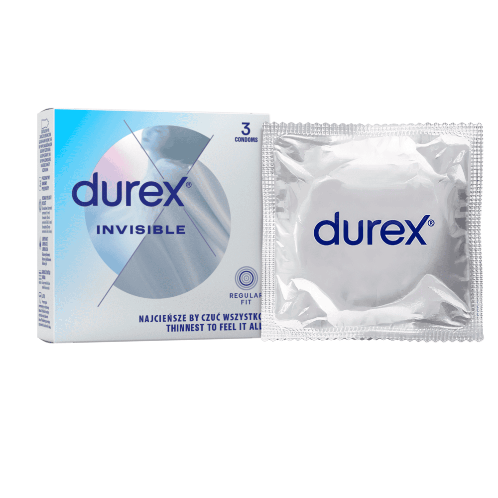 Durex Invisible kondómy 3 ks