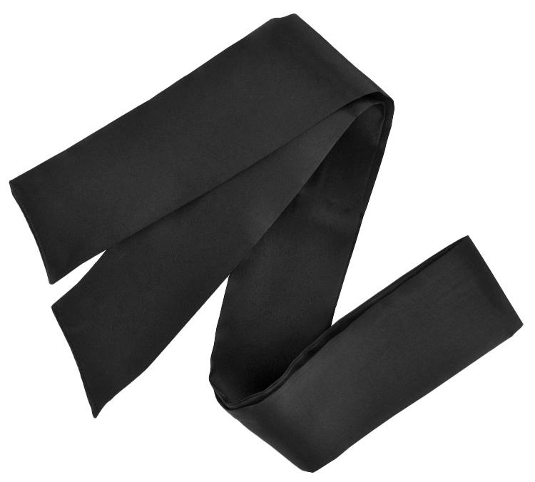 BASIC X Saténový šál na oči - čierny