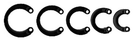 ManCage Extra veľké náhradné krúžky - čierne