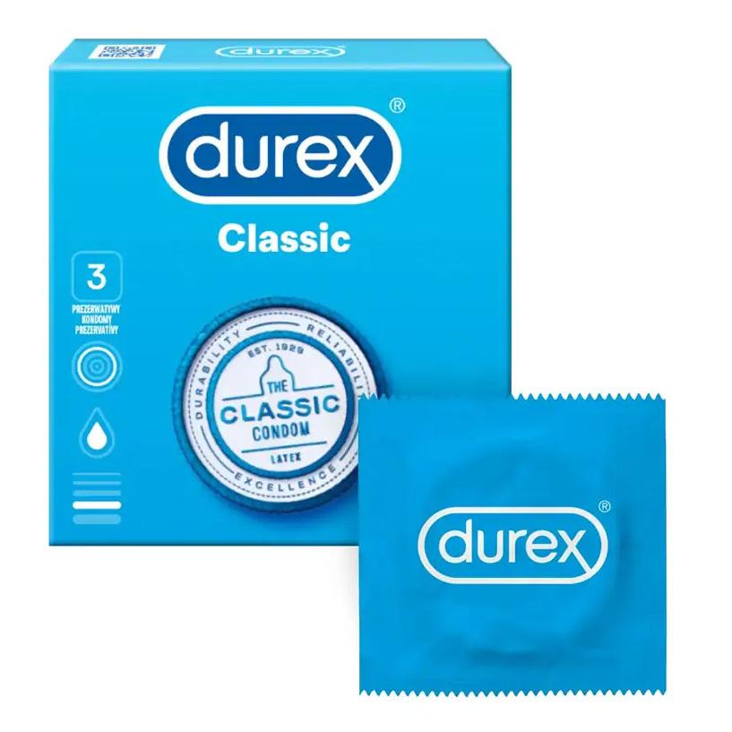 E-shop Durex Classic kondómy 3 ks