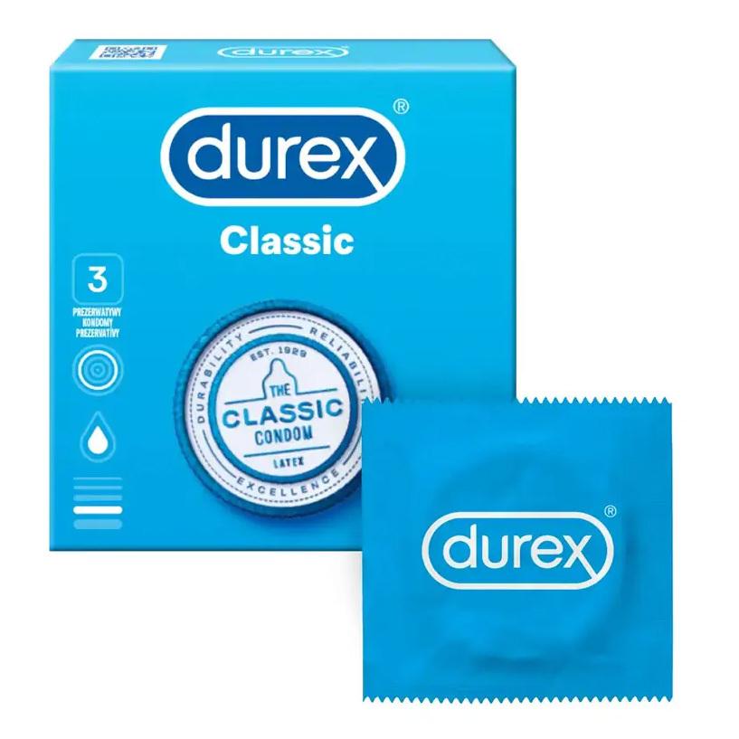 Durex Classic kondómy 3 ks