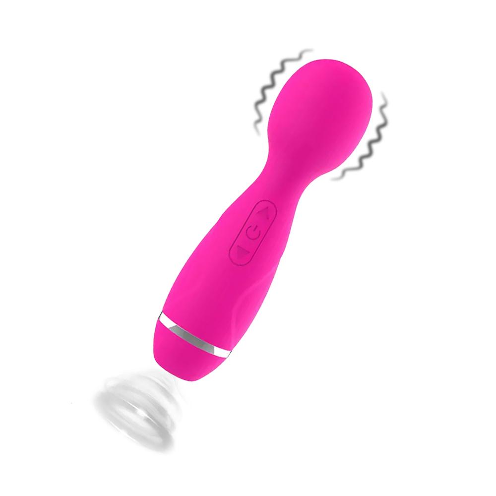 BASIC X Becky masážna hlavica s podtlakovým stimulátorom 2v1 ružová