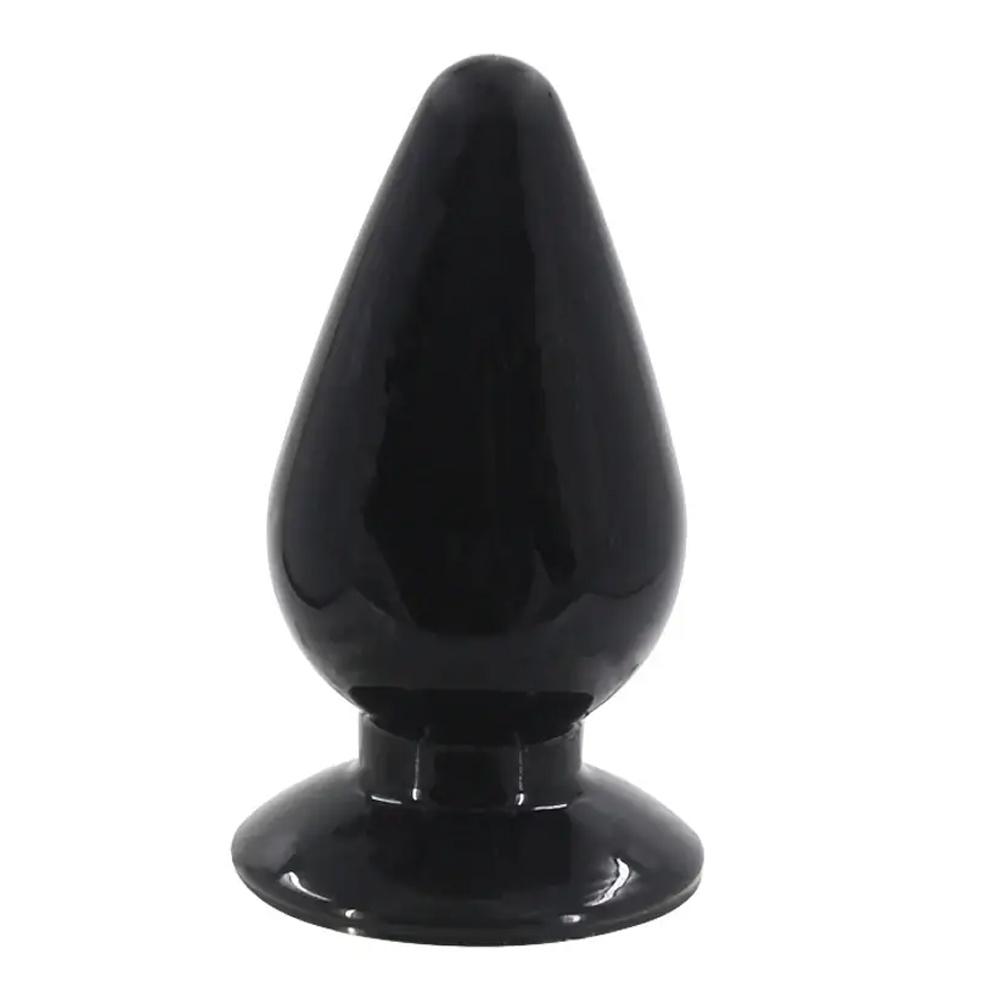 BASIC X Glenn análny kolík s prísavkou veľ. S čierny