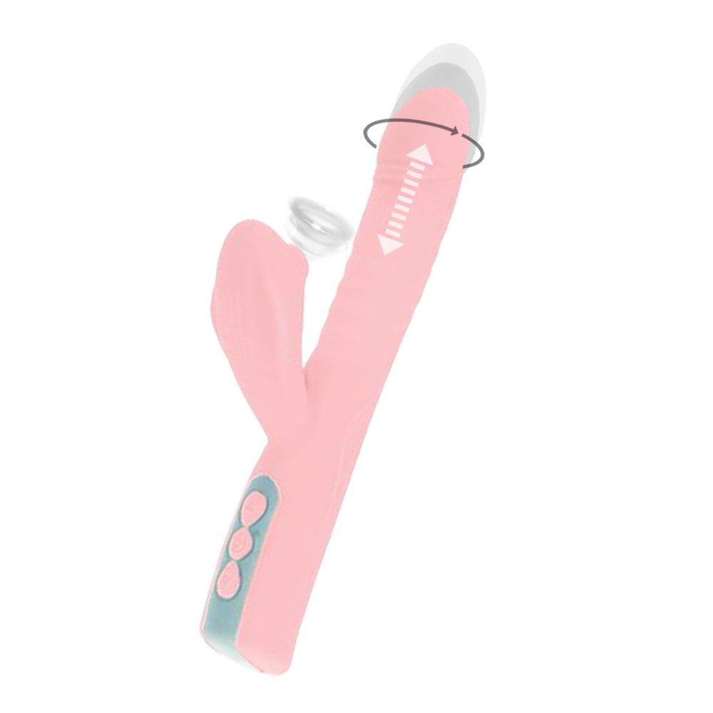 E-shop Romant Elvis pulzátor s podtlakovým stimulátorom ružový
