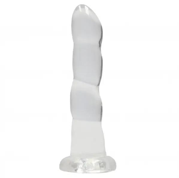 REALROCK Non Realistic dildo 18 cm - transparentné