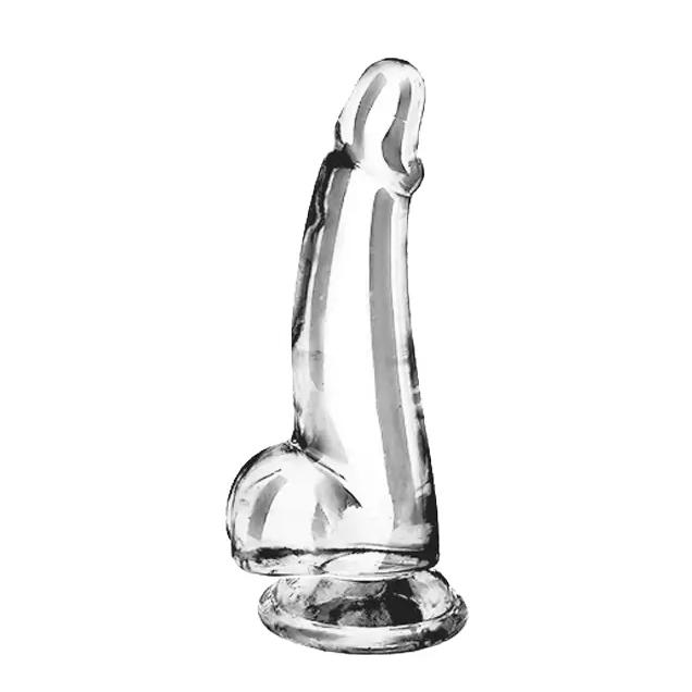 BASIC X Cesar transparentný penis s prísavkou M