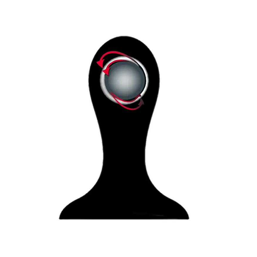 BASIC X Quinn OneBall análny kolík s rotačnou guličkou čierny