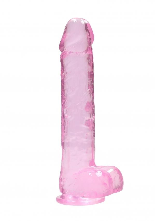 Realrock gélové dildo s prísavkou 28 cm ružové
