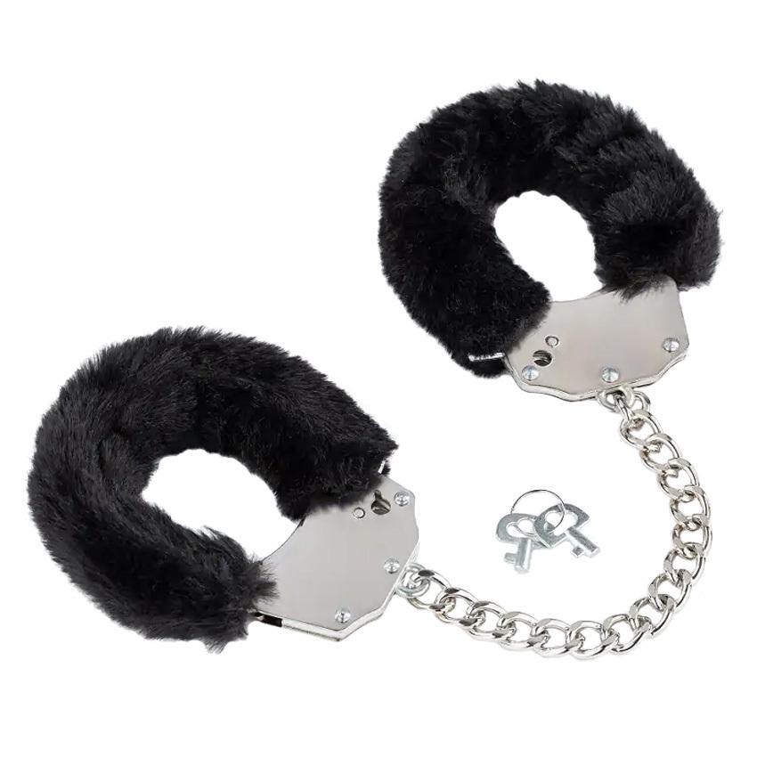 BASIC X kovové putá oplyšované čierne