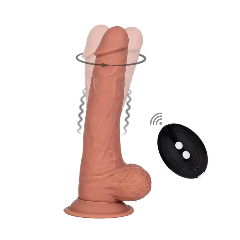 BOOM rotačný vibrátor s prísavkou telový