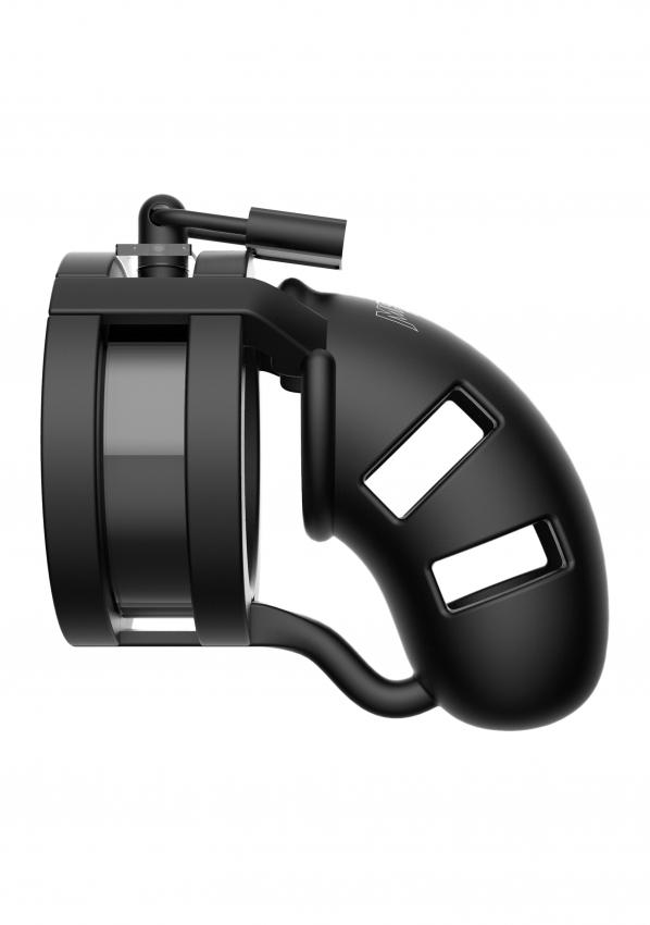 Shots ManCage Model silikónový pás cudnosti pre mužov 90 mm