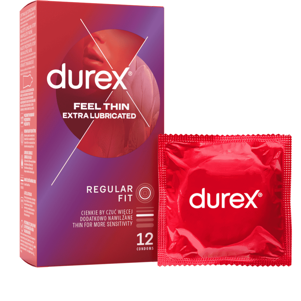 Durex kondómy Feel Thin Fetherlite Elite Extra Lubricated 12 ks