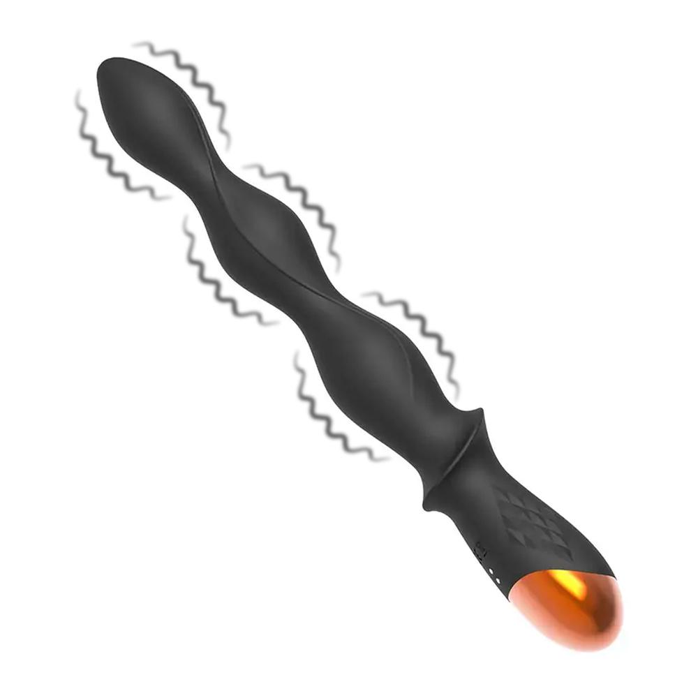 BASIC X Armin vibračné análne korále čierne