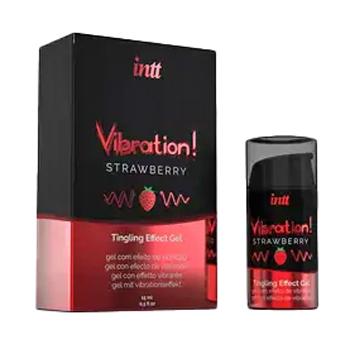 intt Vibration! Tingling effect gel - Strawberry 15 ml