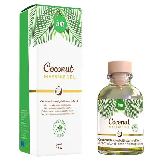 intt Coconut Masážny gél s hrejivým efektom 30 ml