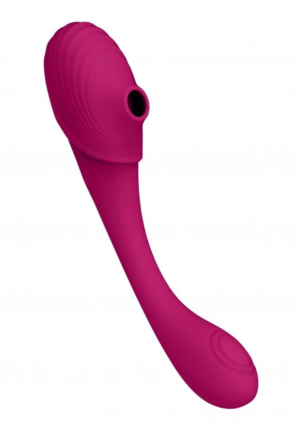VIVE Mirai Vibrátor na bod-G a stimulátor na klitoris 2 v 1 - ružový