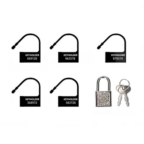 ManCage Náhradné zámky na klietku na penis - čierne