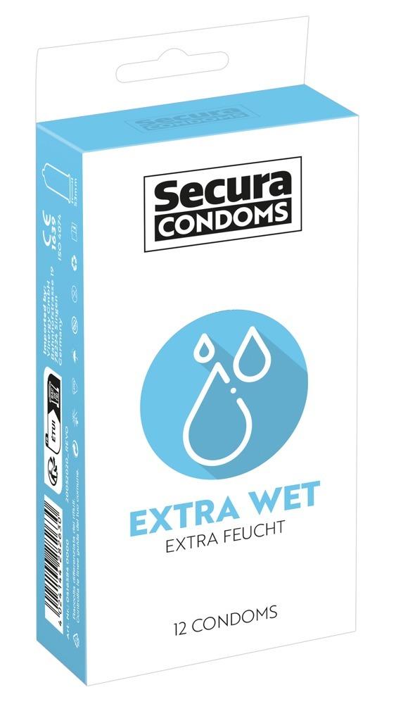 E-shop Secura kondómy Extra Wet 12 ks