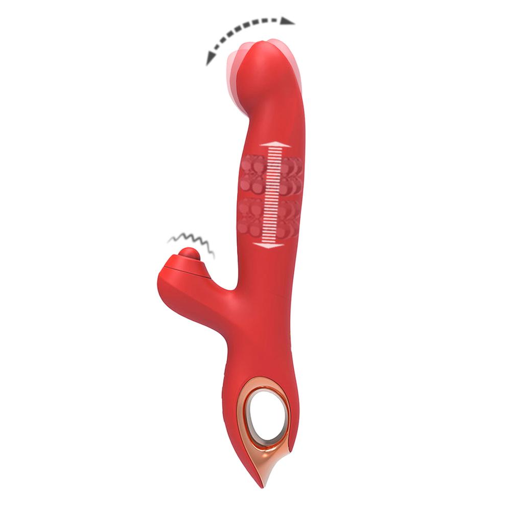 BASIC X Pointer multifunkčný vibrátor červený